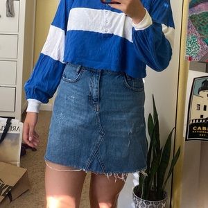 urban outfitters denim miniskirt